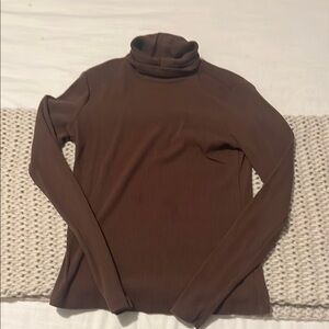Brown Turtleneck Sweater